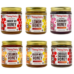 "BEE HAPPY" 6 Pack Sampler of Superfood Creamed Honey