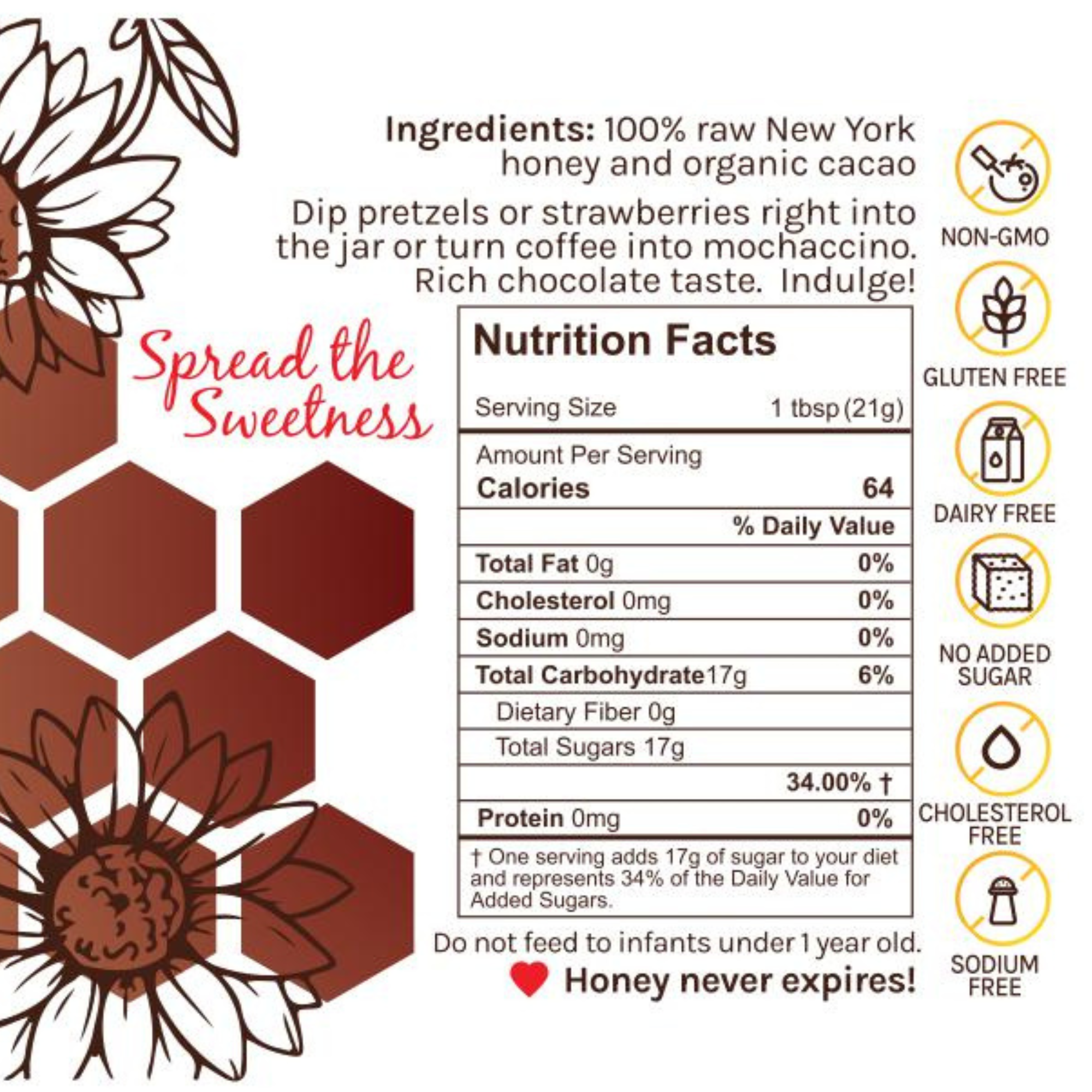 Organic Chocolate Honey – HoneyGramz