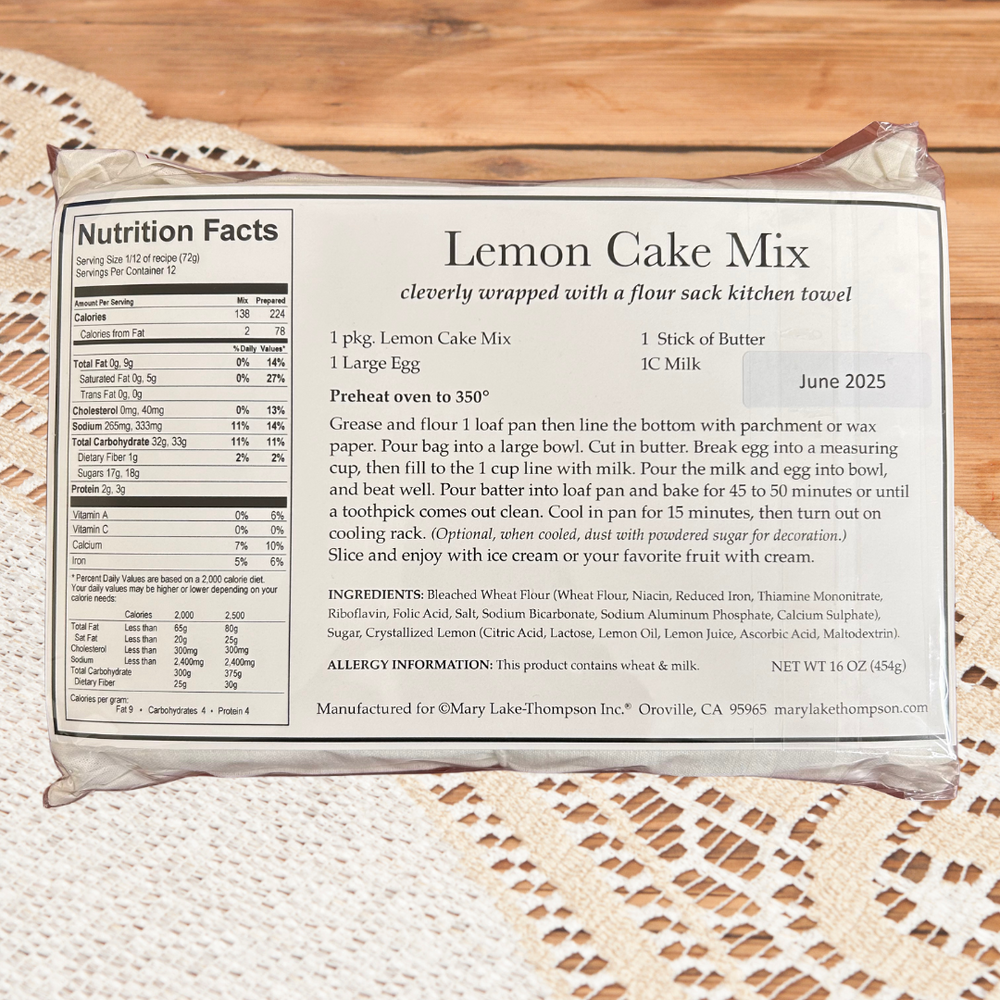 Lemon Cake Mix