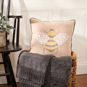 Pillow - Floral Bee