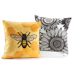 Pillow Cover - Bee or Sunflower