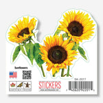 Three Sunflower Sticker