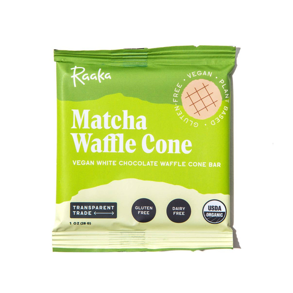 Raaka Matcha Waffle Cone