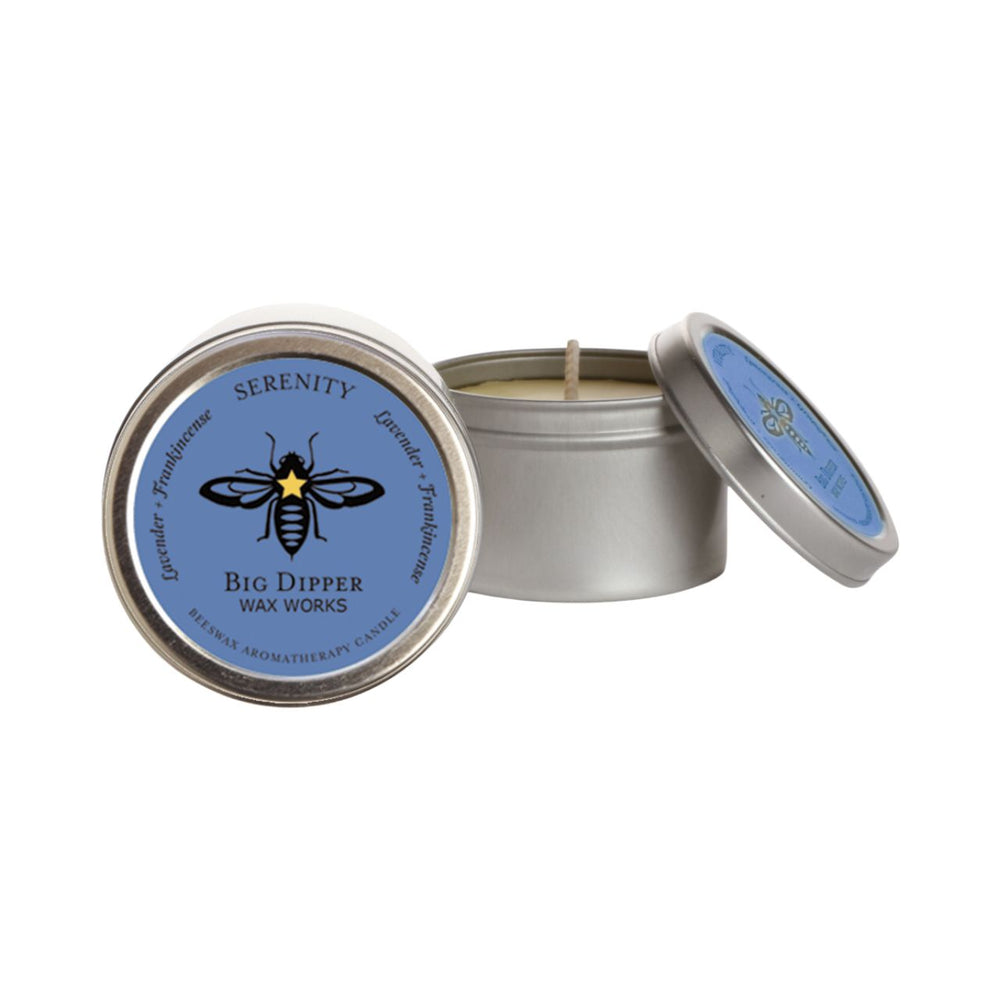 Beeswax Tin Candle - Serenity (Frankincense & Lavender)