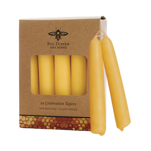 
            
                Load image into Gallery viewer, Beeswax Celebration Tapers (10 Pack)
            
        
