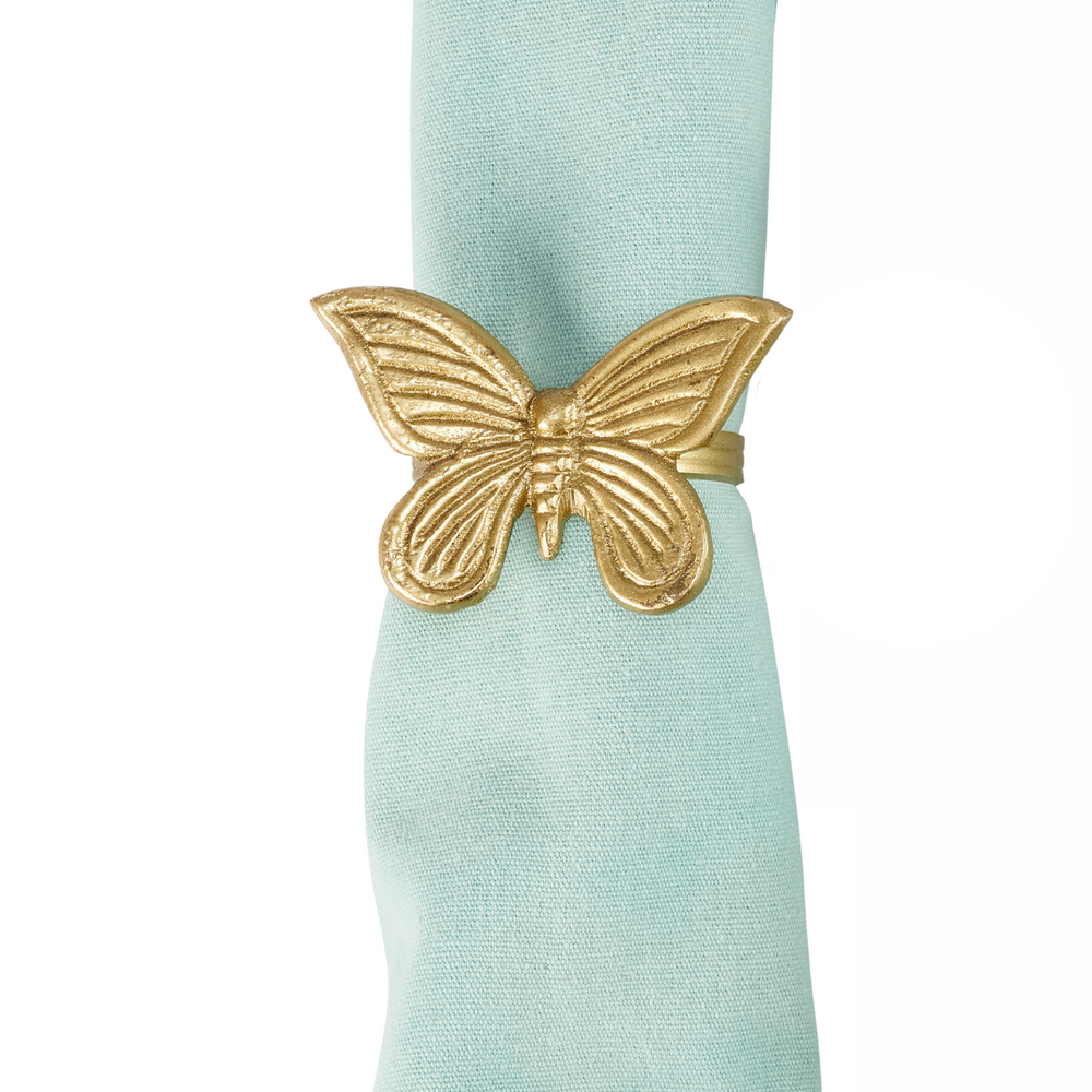 Butterfly Napkin Ring Set