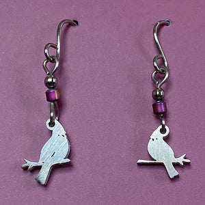 Cardinal Earrings