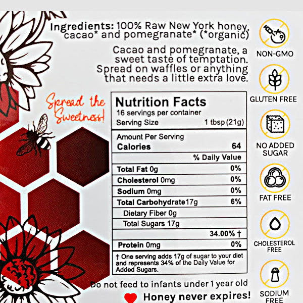 Organic Chocolate Pomegranate Honey