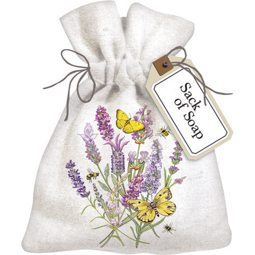 Lavender & Butterfly Sack of Soap