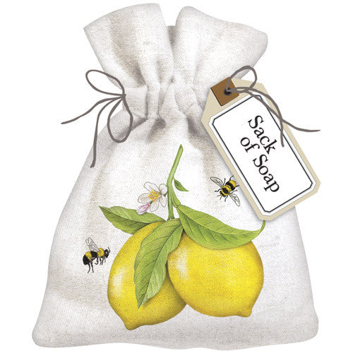 Lemon and Bees Sack of Soap