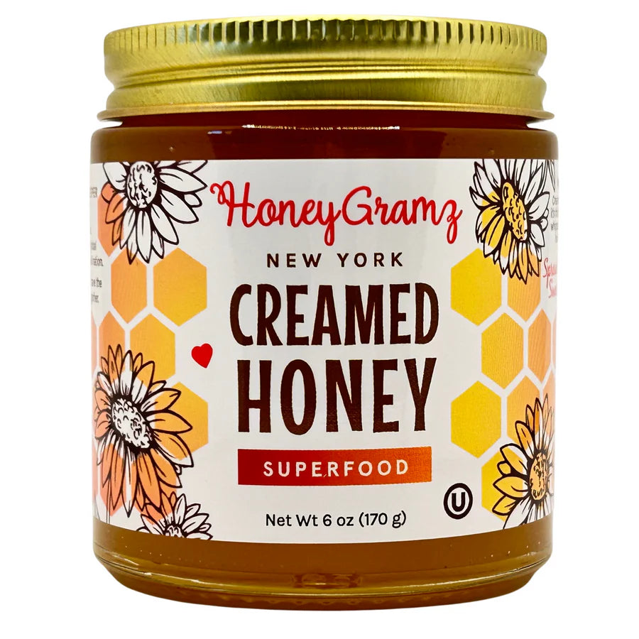 Spread The Sweetness & Save 20%: Choose 6 Creamed Honey + Free Shipping + Free Honey Dipper!