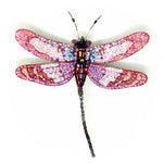 Roseate Skimmer Dragonfly Brooch Pin