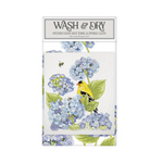 Kitchen Towel & Dish Sponge Set  - Hydrangea Finch