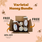 Share The Sweetness & Save 20%: Choose 6 Varietal Honeys + Free Shipping + Free Honey Dipper!