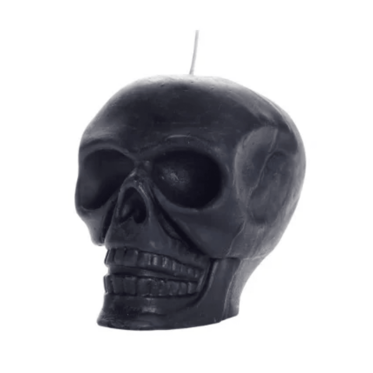 Beeswax Black Skull Candle - HoneyGramz