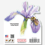 Bumblebee on Iris Sticker