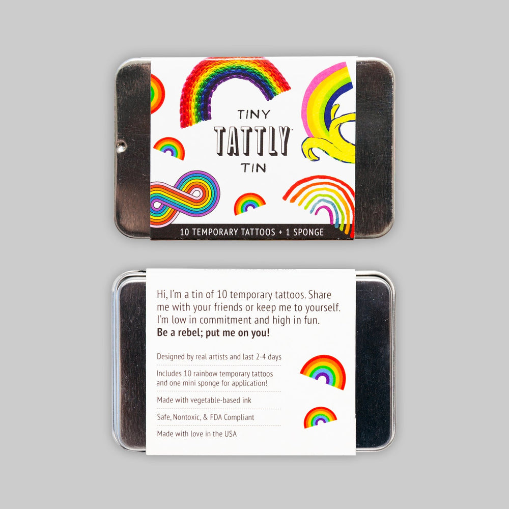 Tattly - Rainbow Tattoo Tiny Tin