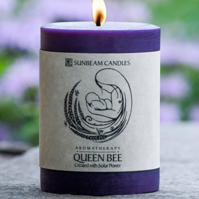 Queen Bee Aromatherapy Beeswax Candle