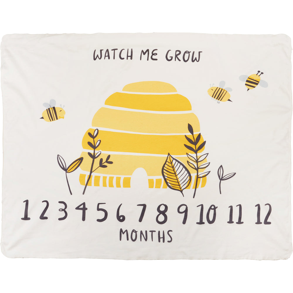 Milestone Blanket - Watch Me Grow (Bees)