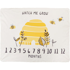 Milestone Blanket - Watch Me Grow (Bees)