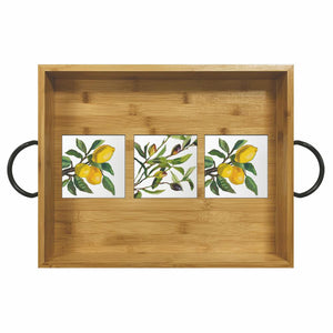 
            
                Load image into Gallery viewer, Lemons / Olives Musée Bamboo Wood Serving Tray
            
        