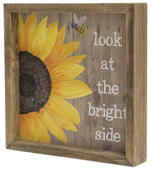 Bee Blessed Sunflower Happiness Box Signs