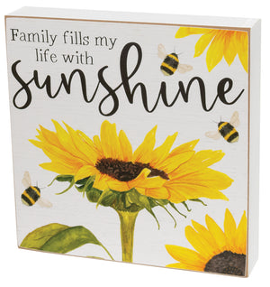 Sunflower Happiness Box Signs
