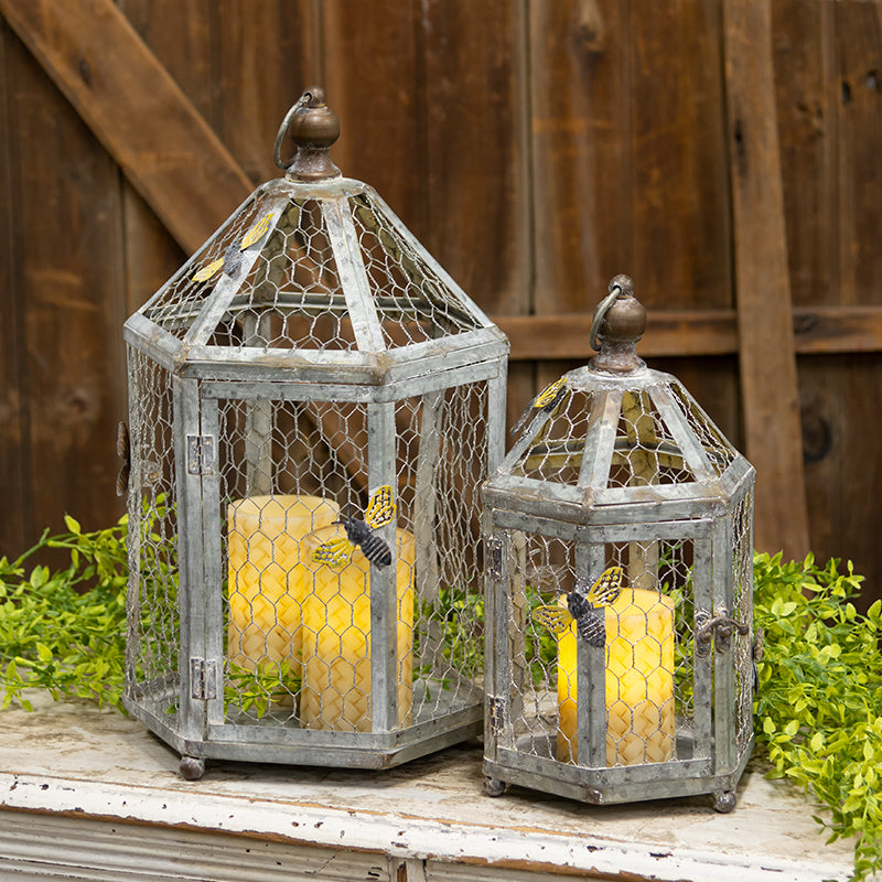 Rustic Bee metal Birdcage