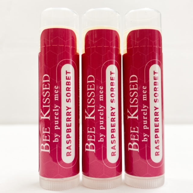 
            
                Load image into Gallery viewer, Bee Kissed Organic Lip Balms - Raspberry Sorbet
            
        