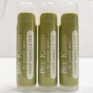 Bee Kissed Organic Lip Balm - Hemp Vanilla Ice