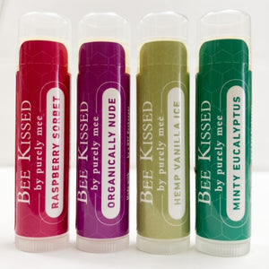 Bee Kissed Organic Lip Balms - ASSORTED 4 PACK