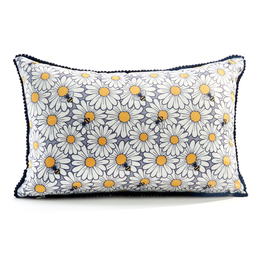 Bee Happy Pillow Cover
