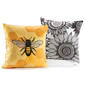 
            
                Load image into Gallery viewer, Pillow Cover - Bee or Sunflower
            
        