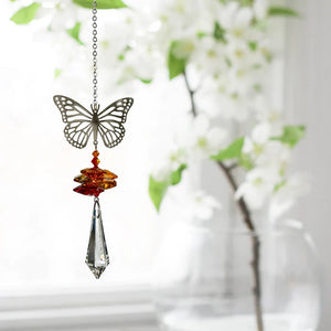Woodstock Chimes - Crystal Fantasy Butterfly Suncatcher