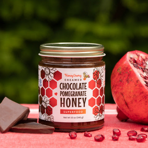 Organic Chocolate Pomegranate Honey – HoneyGramz