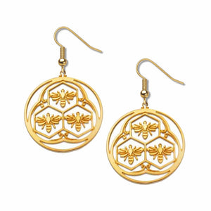 
            
                Load image into Gallery viewer, Olmsted Central Park Bees Earrings
            
        