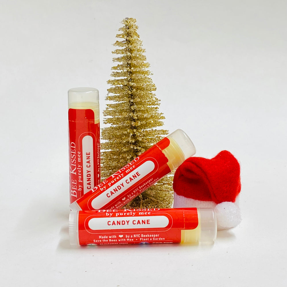 Bee Kissed Organic Lip Balms - Candy Cane