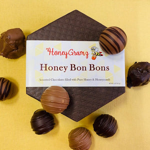 
            
                Load image into Gallery viewer, Chocolate Bon Bon &amp;amp; Honey Gift Box
            
        