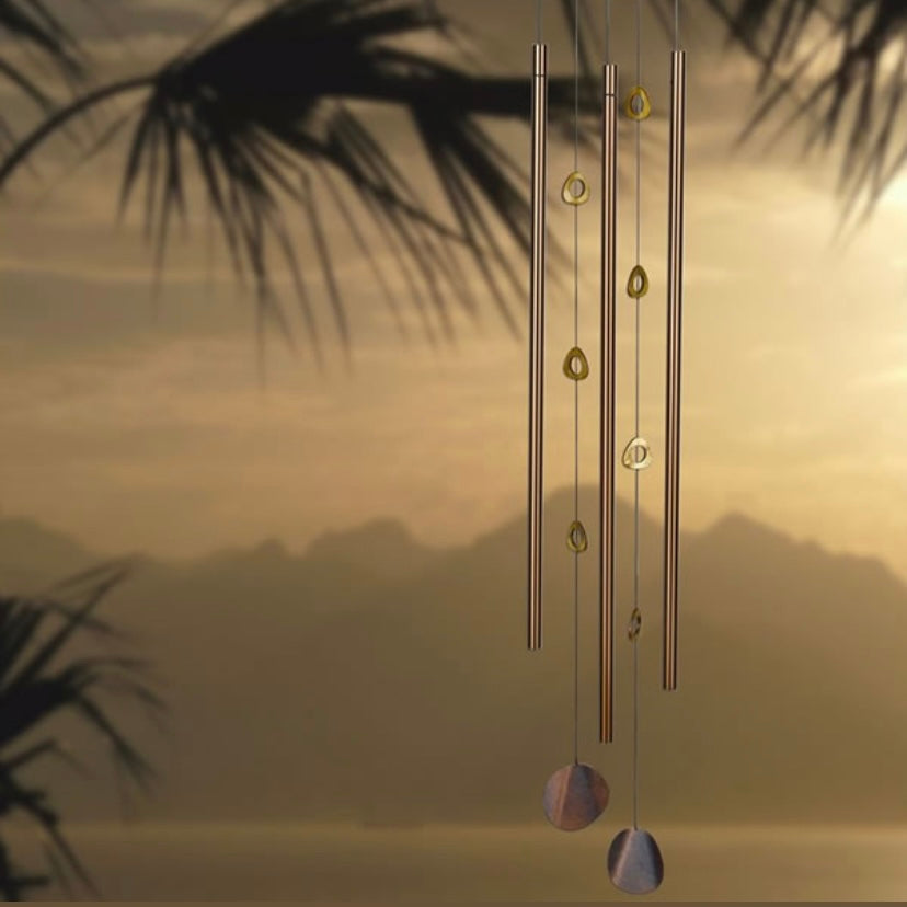 Woodstock Chimes - Feng Shui Tigers Eye Wind Chime