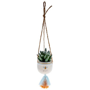 Hanging Succulent Pots- Bee Kind