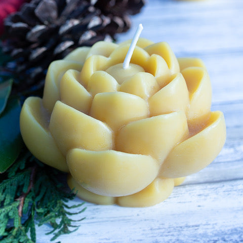 Lotus Beeswax Candle