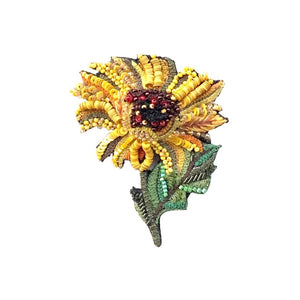Sunflower brooch deals pin