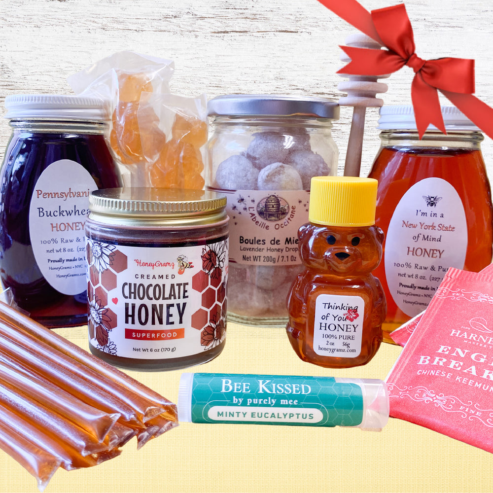 
            
                Load image into Gallery viewer, Thinking of You Honey &amp;amp; Tea Gift Box
            
        