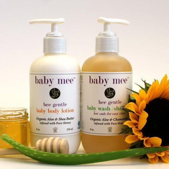 Baby Body Lotion & Body Wash-Shampoo Set