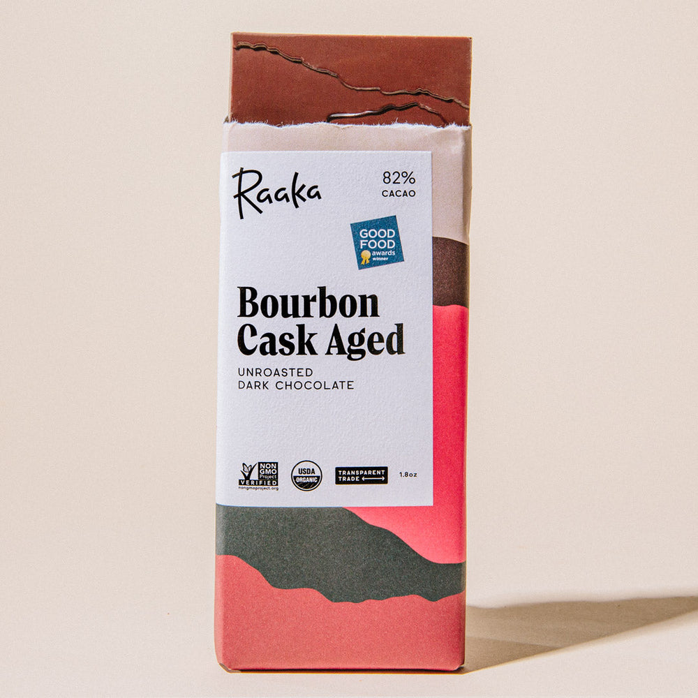 Raaka Bourbon Cask Aged Chocolate Bar