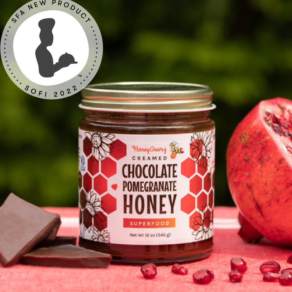 
                  
                    HoneyGramz Chocolate Pomegranate Honey 2022 SOFI Winner SFA New Product
                  
                