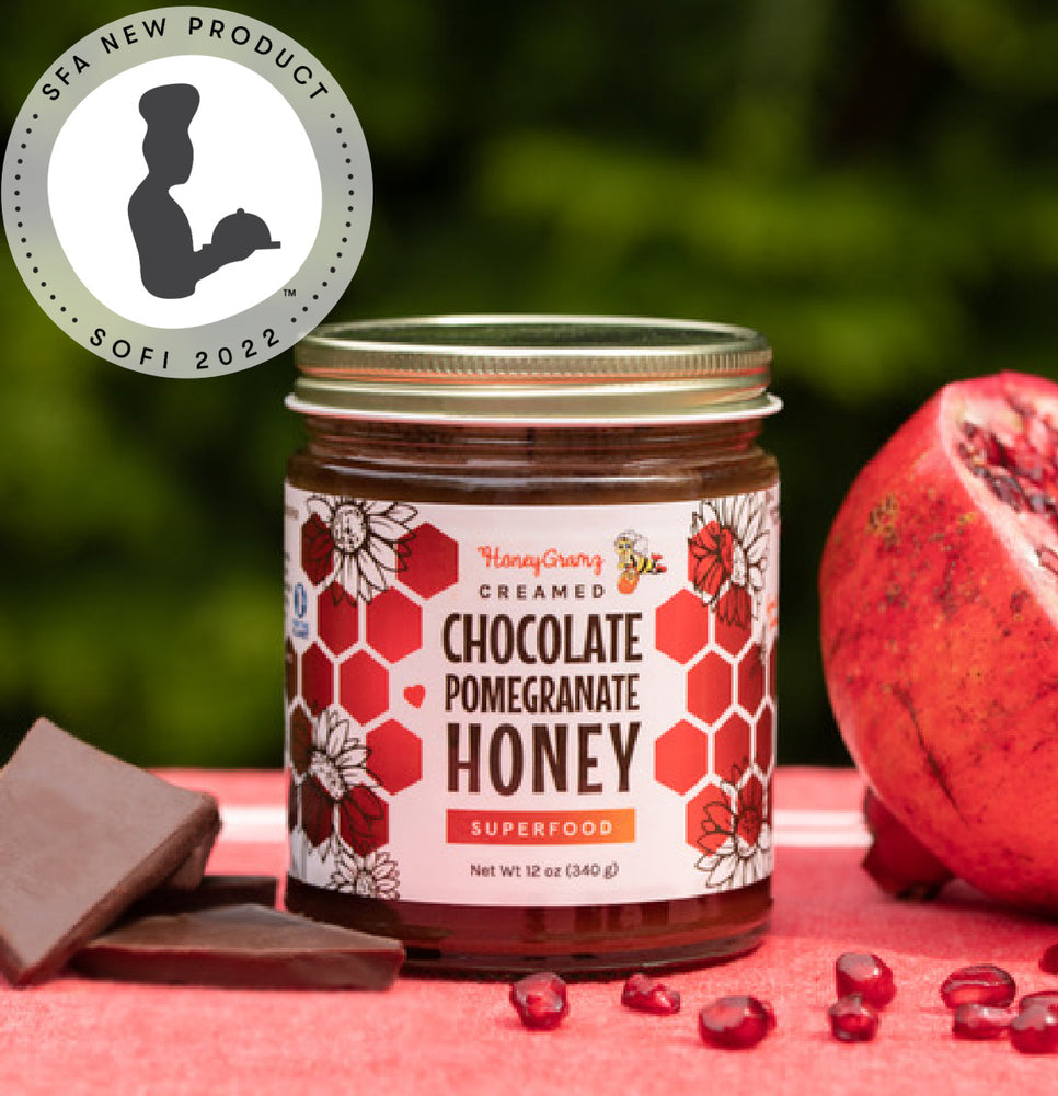 HoneyGramz Chocolate Pomegranate Honey 2022 SOFI Winner SFA New Product